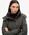 Superdry Windcheater Jacket - Mid Charcoal/Shock Coral