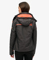 Superdry Windcheater Jacket - Mid Charcoal/Shock Coral