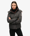 Superdry Windcheater Jacket - Mid Charcoal/Shock Coral