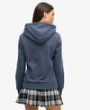 Superdry Tonal Graphic Hoodie -Indigo Marl