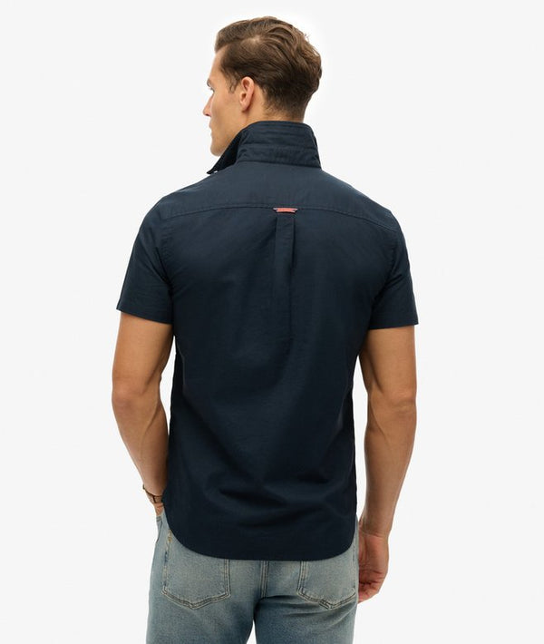 Superdry Oxford Short Sleeve Shirt - Eclipse Navy