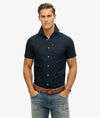 Superdry Oxford Short Sleeve Shirt - Eclipse Navy