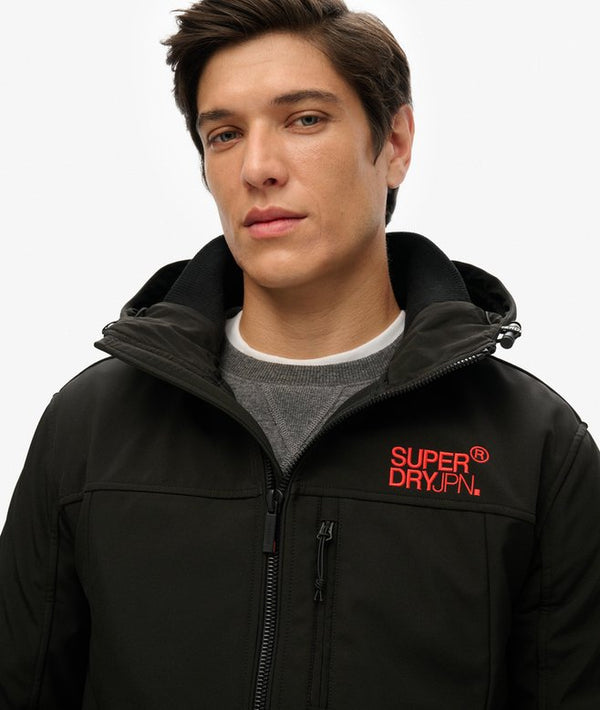 Superdry Hooded Soft Shell Trekker Jacket - Black