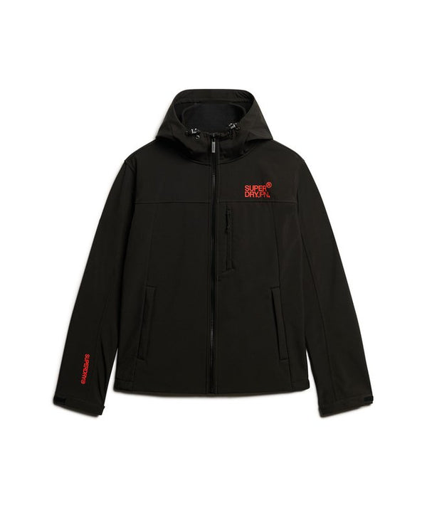 Superdry Hooded Soft Shell Trekker Jacket - Black