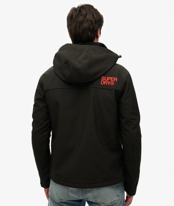 Superdry Hooded Soft Shell Trekker Jacket - Black