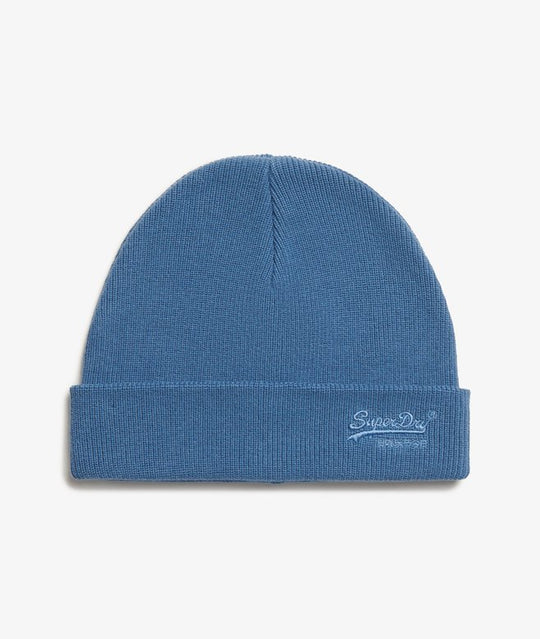 Superdry Essential Logo Knitted Beanie - Wedgewood Blue