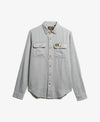 Superdry Flannel Workwear Shirt - Pearl Blue