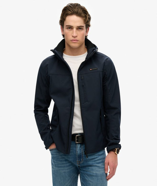 Superdry Hooded Softshell Trekker Jacket - Eclipse Navy