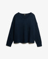 Superdry Brushed Neck Jumper - Richest Navy Twist