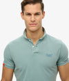 Superdry Vintage Destroy Polo - Destroy Tourmaline Blue