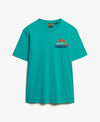 Superdry CL Great Outdoors Chest Tee - Blue Grass