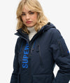 Superdry Hooded Ultimate Windcheater Jacket - Nordic Chrome Navy