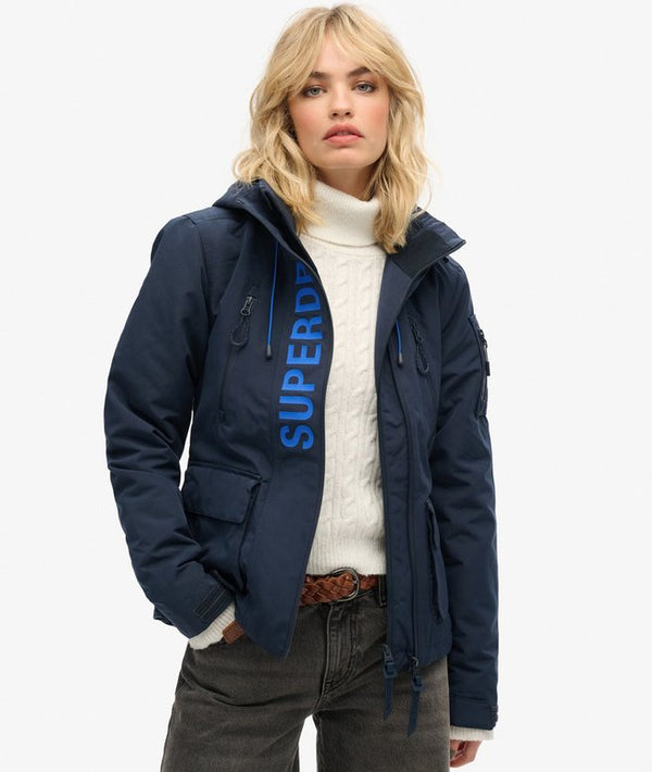 Superdry Hooded Ultimate Windcheater Jacket - Nordic Chrome Navy