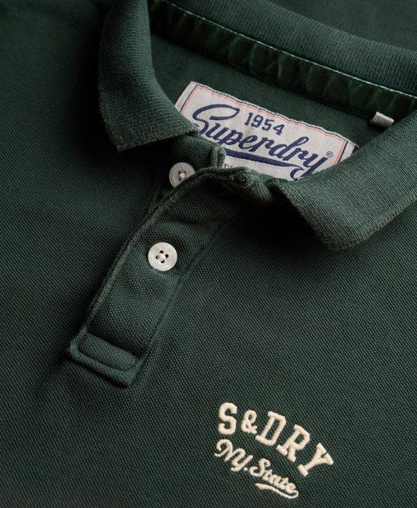 Superdry Vintage Athletic EMB Polo - Eagle Green