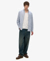 Superdry Essentials Oxford Shirt - Broker Navy Stripe