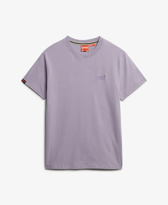 Superdry Essential Logo Embroidered Tee - Wisteria Purple
