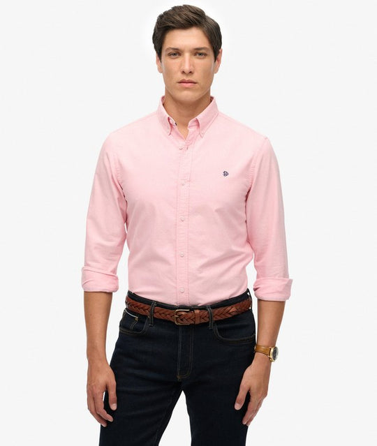 Superdry Classic Oxford LS Shirt - City Pink
