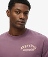 Superdry Neo Trad Tattoo Loose Tee - Blackened Purple