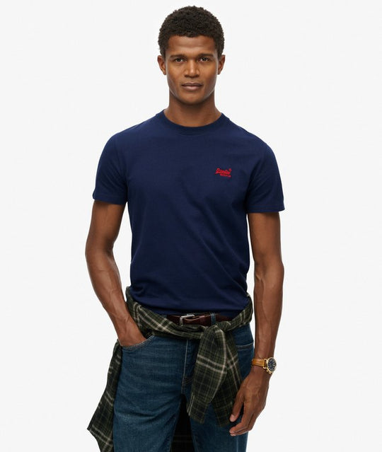 Superdry Essential Logo Emb Tee - Atlantic Navy
