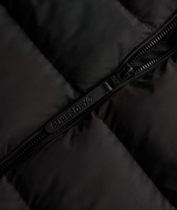 Superdry Hooded Sports Puffer Jacket - Black