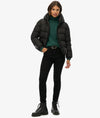 Superdry Hooded Sports Puffer Jacket - Black