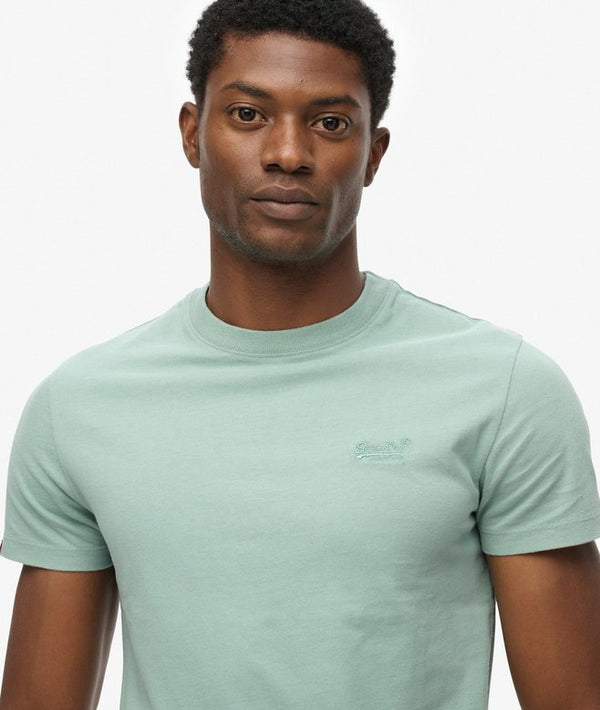 Superdry Essential Logo Emb Tee - Blue Surf