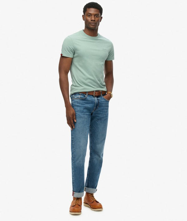 Superdry Essential Logo Emb Tee - Blue Surf