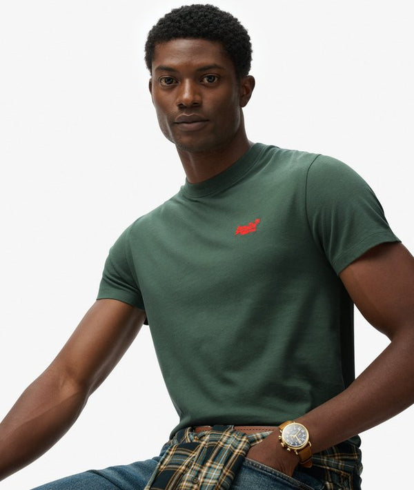 Superdry Essential Logo Emb Tee - Laurel Khaki