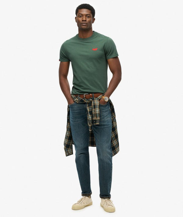 Superdry Essential Logo Emb Tee - Laurel Khaki
