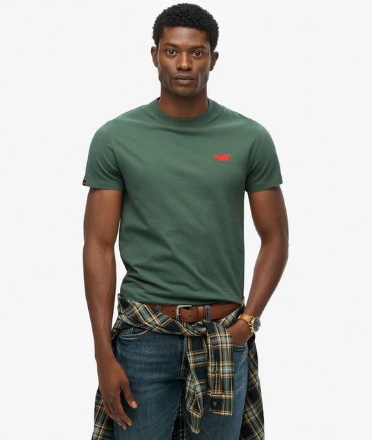 Superdry Essential Logo Emb Tee - Laurel Khaki