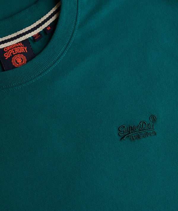 Superdry Essential Logo EMB Tee - Storm Green