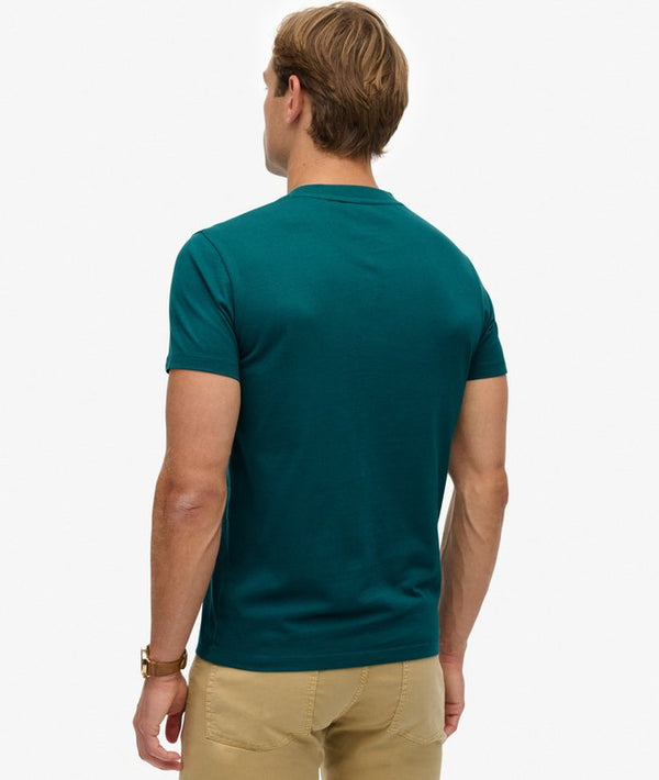 Superdry Essential Logo EMB Tee - Storm Green