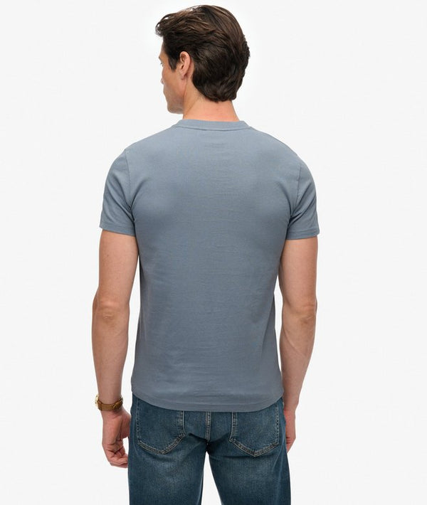 Superdry Essential Logo Emb Tee - Washed Denim