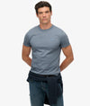 Superdry Essential Logo Emb Tee - Washed Denim
