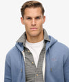 Superdry Essential Logo Zip Hoodie HB - Jeans Blue Marl