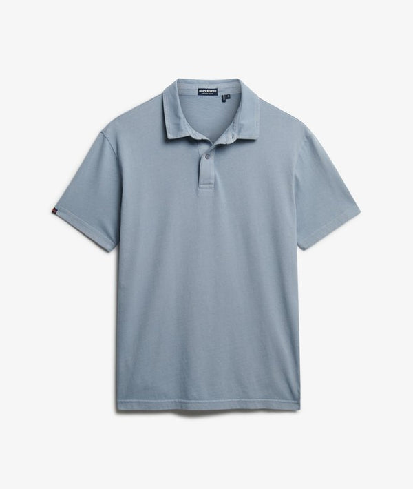 Superdry Essential Jersey Polo - Washed Denim