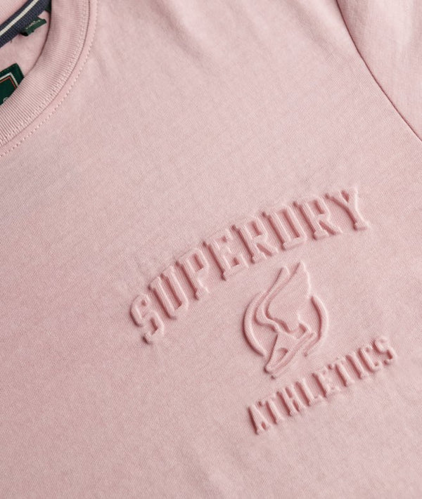 Superdry Athletic Emboss Relaxed Tee - Dusty Pink