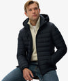 Superdry Hooded Fuji Padded Jacket - Eclipse Navy