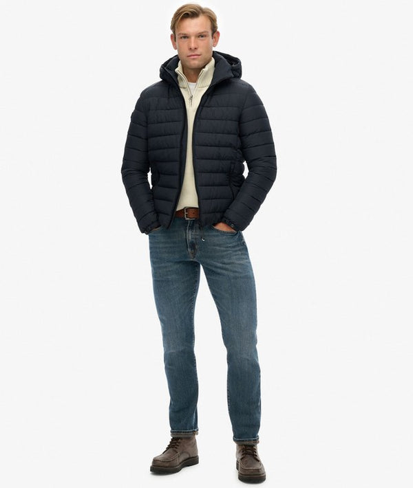 Superdry Hooded Fuji Padded Jacket - Eclipse Navy