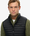 Superdry Fuji Lite Padded Gilet - Jet Black