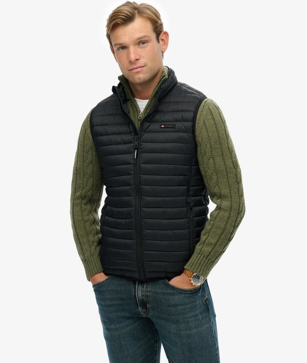 Superdry Fuji Lite Padded Gilet - Jet Black