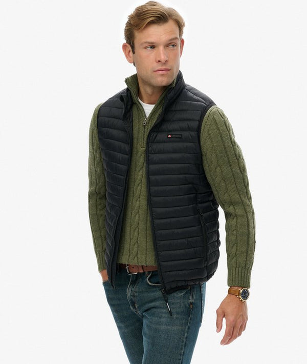 Superdry Fuji Lite Padded Gilet - Jet Black