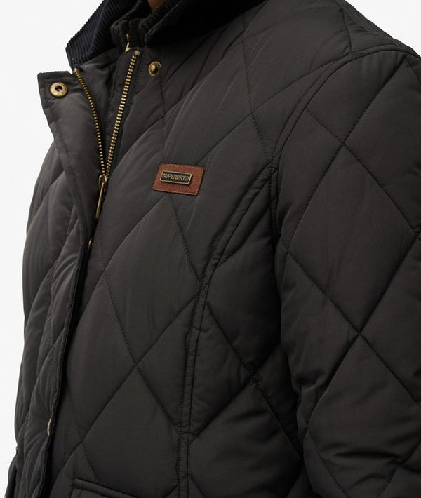 Superdry Cord Trimmed Liner Jacket - Black