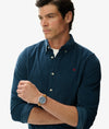 Superdry Classic Needle Cord Shirt - Insignia Blue