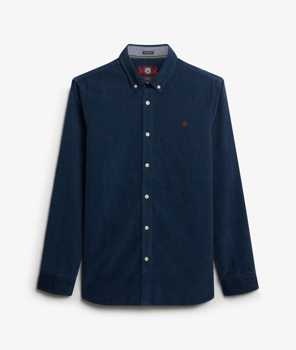 Superdry Classic Needle Cord Shirt - Insignia Blue