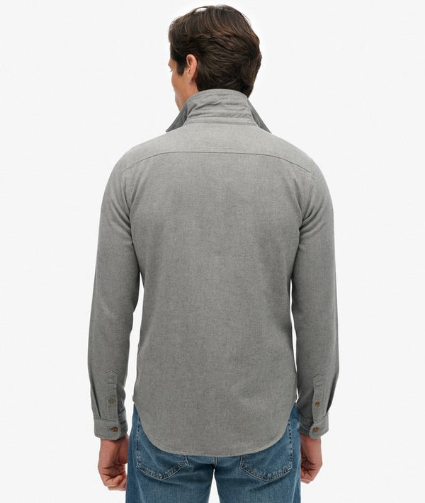 Superdry Flannel Workwear Shirt - Pearl Blue