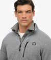 Superdry Storm Fleece Half Zip - Storm Light Grey Grit