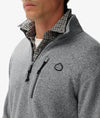 Superdry Storm Fleece Half Zip - Storm Light Grey Grit
