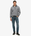 Superdry Storm Fleece Half Zip - Storm Light Grey Grit