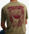 Superdry Tokyo Narrative Loose Tee - Light Khaki Green